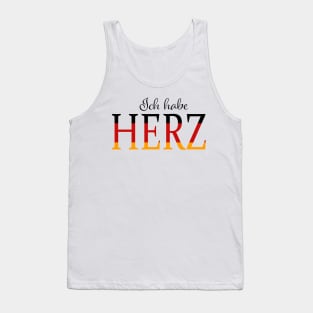 Ich haber Herz (I have heart) in Deutschland farben Tank Top